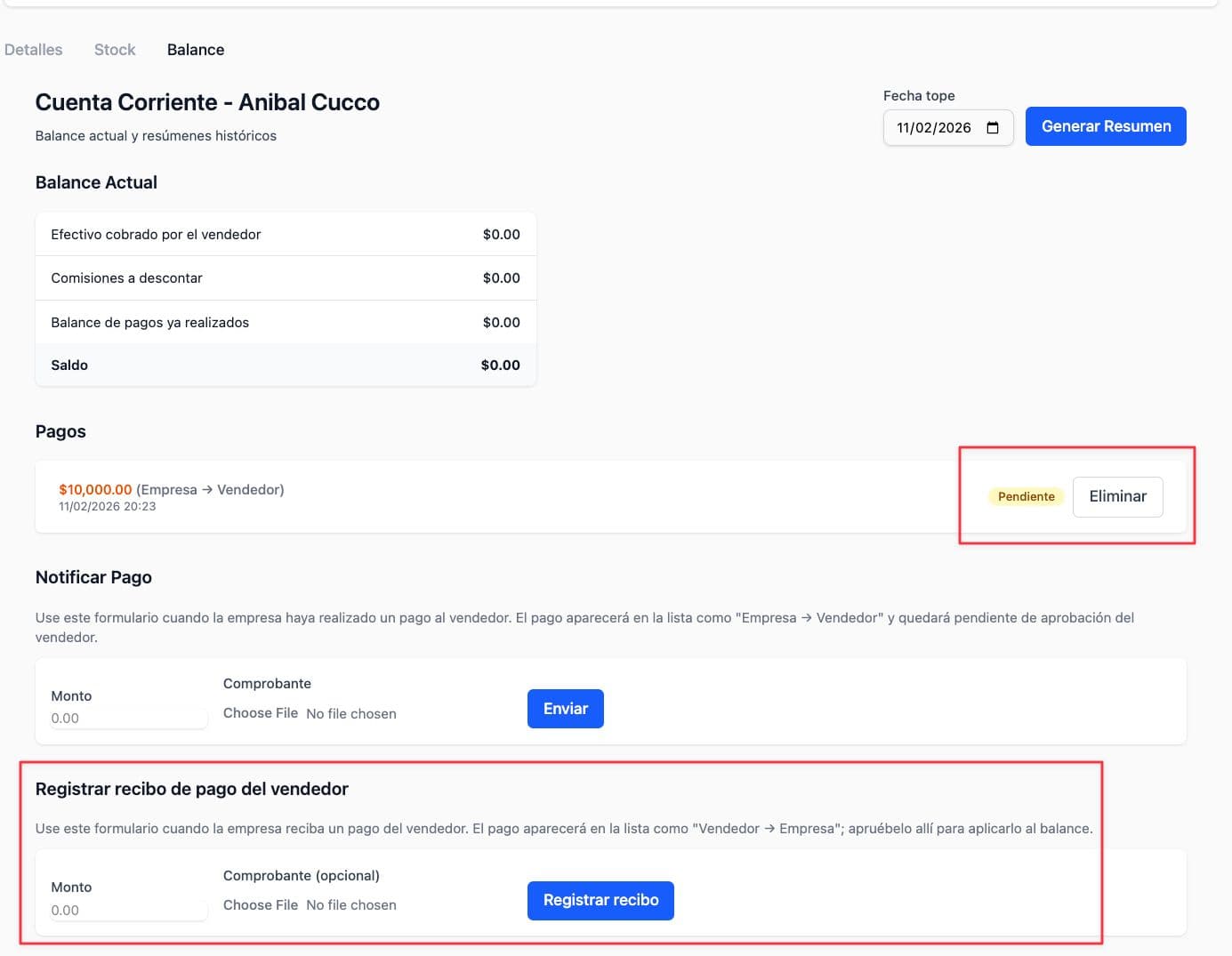 Balance y cuenta corriente